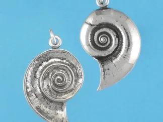 Microsculptures 0216 Half Shell Silver Charm