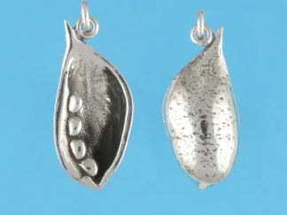 Microsculptures 0219 Seed Pod Silver Pendant