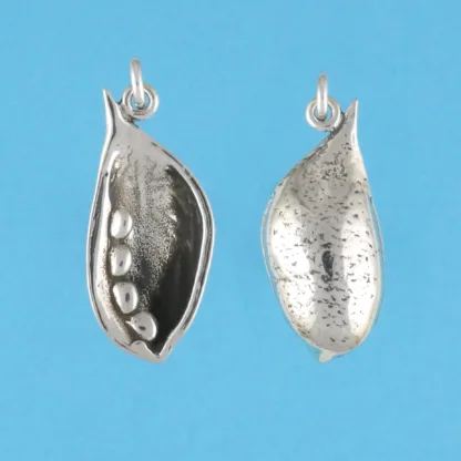Microsculptures 0219 Seed Pod Silver Pendant