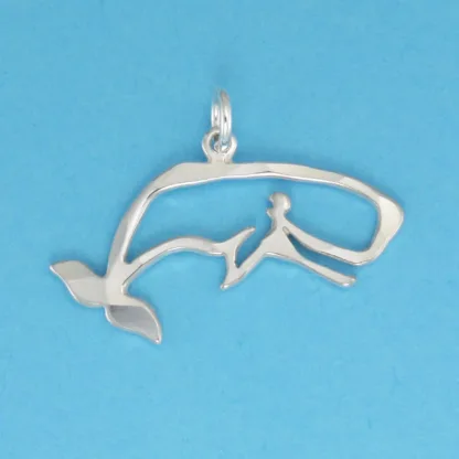 Microsculptures 0022 Sperm Whale Silver Charm