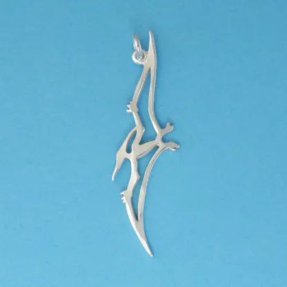Microsculptures 0224 Pteranodon Silver Pendant