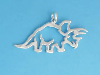 Microsculptures 0225 Triceratops Silver Charm