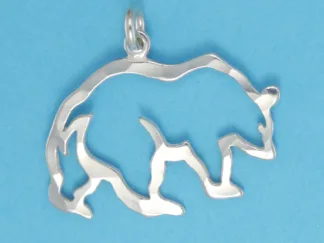 Microsculptures 0229 Mama Bear Silver Charm