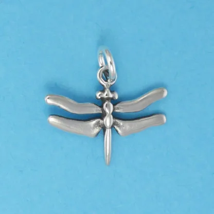 Microsculptures 0027 Dragonfly Silver Charm-Small