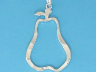 Microsculptures 0030 Pear Silver Charm