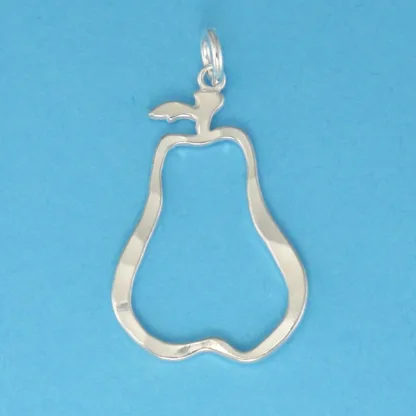 Microsculptures 0030 Pear Silver Charm
