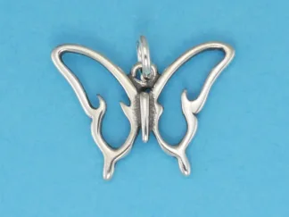Microsculptures 0032 Butterfly Silver Charm