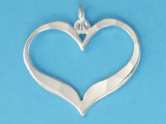 Microsculptures 0033 Heart Silver Charm