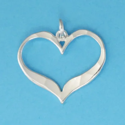 Microsculptures 0033 Heart Silver Charm