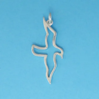Microsculptures 0035 Seagull Silver Charm