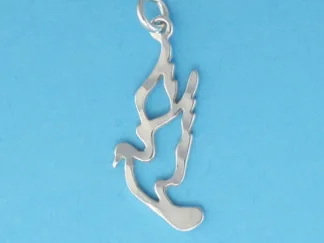 Microsculptures 0036 Dove Silver Charm