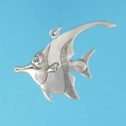 Microsculptures 0375 Moorish Idol Silver Pendant