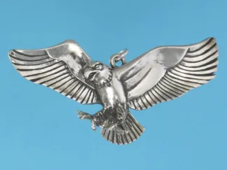 Microsculptures 0391 Eagle Silver Pendant