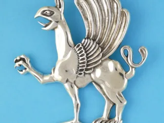 Microsculptures 0398 Griffin Silver Pendant