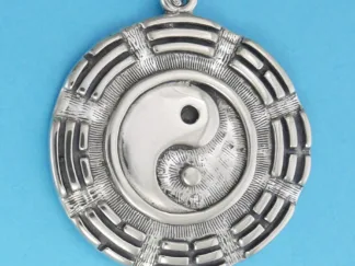 Microsculptures 0399 Yin-Yang Silver Pendant