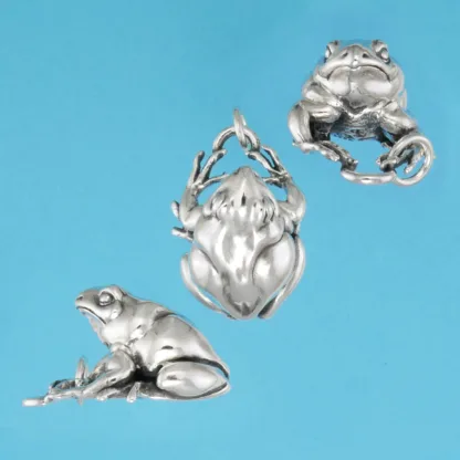 Microsculptures 0418 Great Plains Toad Silver Pendant