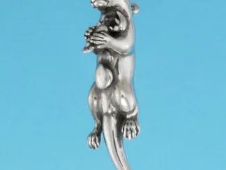 Microsculptures 0425 Sea Otter Silver Pendant
