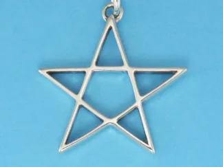 Microsculptures 0044 Five Point Star Silver Charm