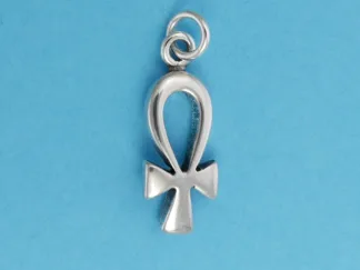 Microsculptures 0049 Ankh Silver Charm