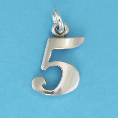 Microsculptures N5 Number-5 Silver Charm