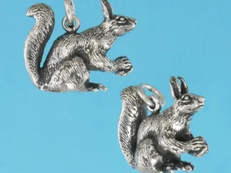 Microsculptures 0529 Kaibab Squirrel Silver Charm