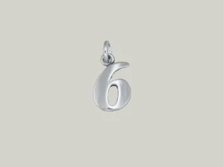 Microsculptures N6 Number-6 Silver Charm