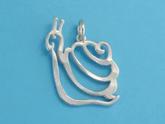 Microsculptures 0006 Snail Silver Charm