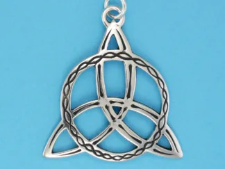 Microsculptures 0674 Trefoil Silver Pendant