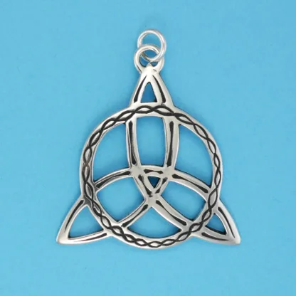 Microsculptures 0674 Trefoil Silver Pendant