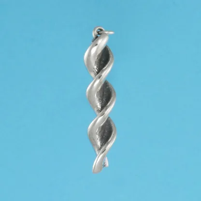 Microsculptures 0682 Fusilli Pasta Silver Charm