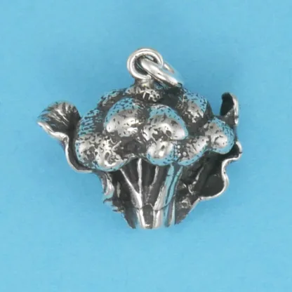 Microsculptures 0684 Broccoli Silver Charm