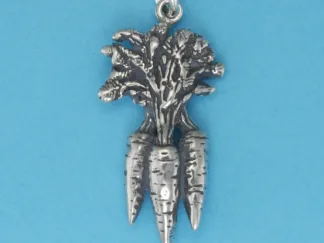 Microsculptures 0685 Bundle Of Carrots Silver Charm