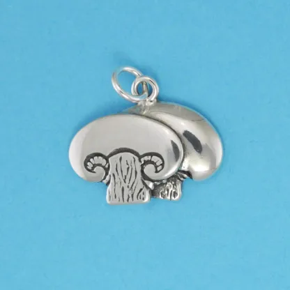Microsculptures 0688 Mushroom Silver Charm
