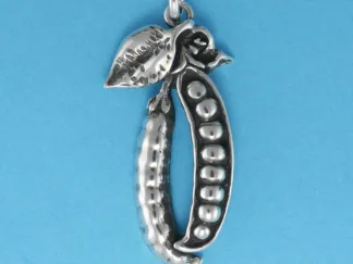 Microsculptures 0692 Peas In A Pod Silver Charm