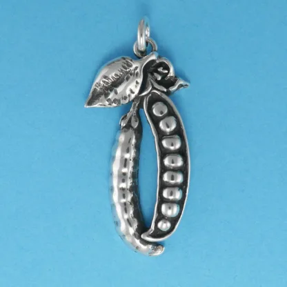 Microsculptures 0692 Peas In A Pod Silver Charm