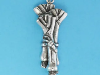 Microsculptures 0695 Leeks Silver Charm