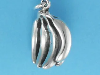 Microsculptures 0696 Banana Bunch Silver Charm
