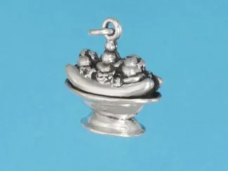 Microsculptures 0698 Banana Split Silver Charm