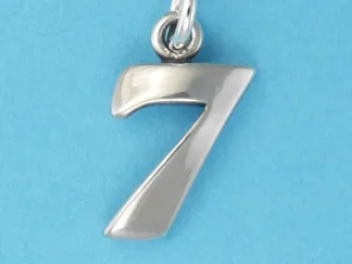 Microsculptures N7 Number-7 Silver Charm