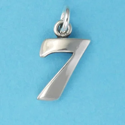 Microsculptures N7 Number-7 Silver Charm