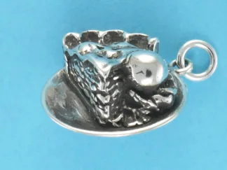Microsculptures 0700 Pie Ala Mode Silver Charm
