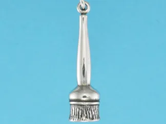 Microsculptures 0709 Hoof Brush Silver Charm