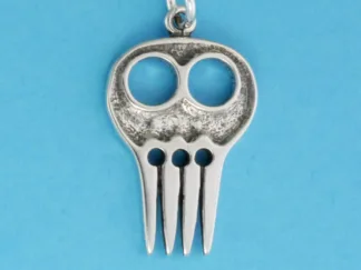 Microsculptures 0710 Braiding Comb Silver Charm