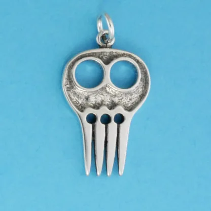 Microsculptures 0710 Braiding Comb Silver Charm