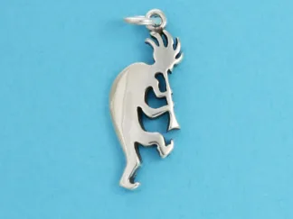 Microsculptures 0718 Plain Kokopelli Silver Charm