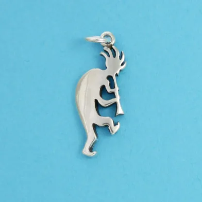 Microsculptures 0718 Plain Kokopelli Silver Charm