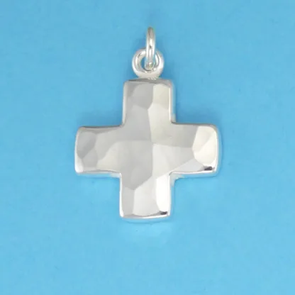 Microsculptures 0080 Greek Cross Silver Charm