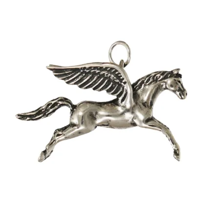 Microsculptures 0806 Pegasus Silver Pendant