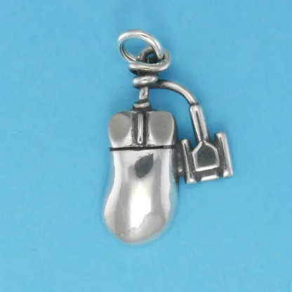 Microsculptures 0850 Computer Mouse Silver Charm
