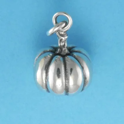 Microsculptures 0852 Pumpkin Silver Charm